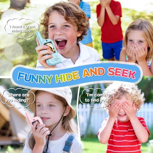 Video Walkie Talkies for Kids – Rechargeable Kids Walkie Talkies 2 Pack with Voice Changer & Cartoon Avatar, 1000 ft Range, Fun Toys for Outdoor Camping, Hiking, Birthday Gift for Boys Girls Ages 3-12 - Thumbnail 2