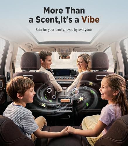 Natural Wooden Car Air Freshener for Vent Clips- Cherry/Vanilla/Bubblegum Scents, Long-Lasting Odor Eliminator with Metal Clip, 3 Refillable Wood Chips for Cars/Trucks/SUVs - Thumbnail 4