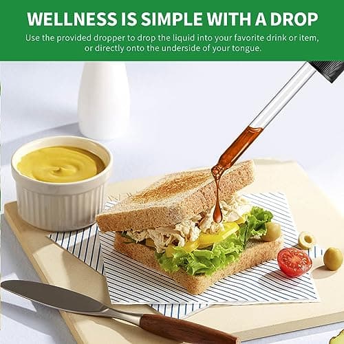 Zinc Quercetin Vitamin C D3 Liquid Immune Support with Organic Echinacea Elderberry, Immune Defense Drops Supplement for Adults- Vegan, Non-GMO, Gluten Free - 1 Fl Oz - Thumbnail 5