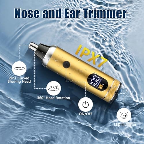 Hair Clippers for Men, Professional Beard Trimmer Mens Shaver Electric Razor Nose Trimmer Kit, Cordless Barber Clippers and Trimmers Set, Hair Cutting Kit, Shaving Machines for Men Grooming Gifts - Thumbnail 5
