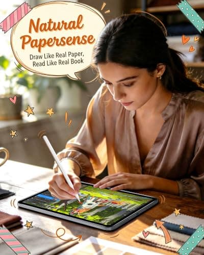 OMOTON PAPERSENSE Detachable Paper Screen Protector for iPad A16 /10th Gen - Thumbnail 6