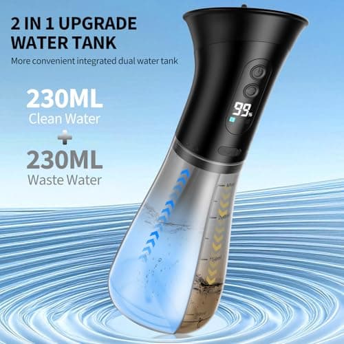 JDZ Ear Wax Removal Kit, Electric Ear Cleaner with Irrigation Flushing System, Safe & Effective Ear Cleaning Tool with LED Display, 3 Pressure Modes, 12 Tips, IPX7 - Thumbnail 3