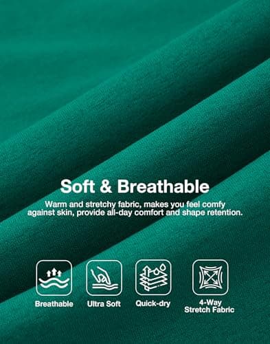 K-Swiss Men's Classic Sportswear T-Shirt - Ultra Soft Short Sleeve Crewneck T-Shirts with Graphic for Tennis Golf Gym Casual - Green S - Thumbnail 4