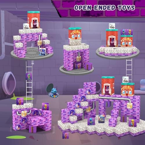 48PCS Magnetic Blocks, Valentines Day Gifts for Kids,Easter Basket Stuffers,Ideal Gifts for Kids Ages 3 4 5 6 Year Old, Magnetic Cubes Sensory Montessori Toys for Boys & Girls - Thumbnail 4