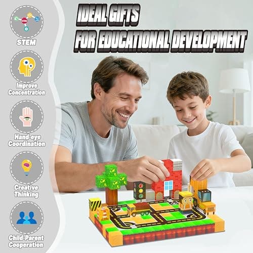 138PCS Magnetic Blocks - Magnetic Building Blocks Magnet Block Cubes Construction Set, STEM Montessori Sensory Stacking Toys for Kids Boys Girls Ages 3 4 5 6 7 8-12 Holiday Christmas Birthday Gifts - Thumbnail 5