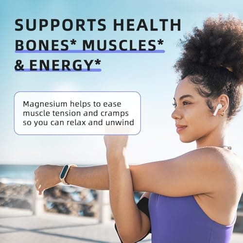 iMATCHME Magnesium Glycinate 850mg Capsules with L-Theanine, Chamomile & GABA for Sleep, Calmness, Muscle, Bone Health & Immune Support, Magnesium for Women and Men, Vegan, High-Absorption, 120 Count - Thumbnail 5