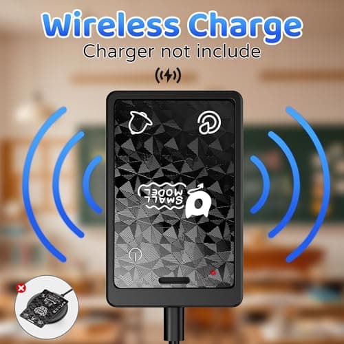 0SMALLMODEL Wallet Tracker Card, 0.07Inch Thin and Rechargeable Air Card Tag with Lanyard, Find My Wallet Tracker Card, Work with Apple Find My [iOS Only], Charger Not Include, Mens Gifts for Her - Thumbnail 4