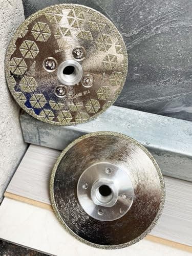 Electroplated Diamond Cutting Grinding Disc,BRSCHNITT 4 inch 105mm for Granite Marble Single Side Coated Diamond Grinding Wheel with 5/8-11 Flange - Thumbnail 6