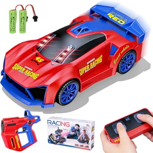 3 IN 1 Remote Control Car with Infrared Gun, 1: 24 Parent-Child Drift RC Car 2.4GHz Stunt Toys with Shooting Game, 2 Rechargeable Charge Battery, Birthday Gifts for Kids Boys Girls Age 6-12 (Red) - Image 1