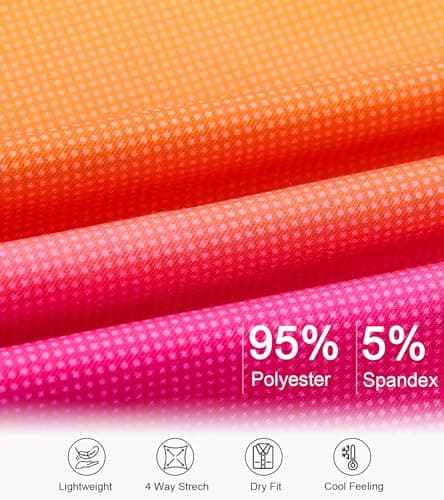 uideazone Boys Polo Shirt Orange Pink Gradient Golf Shirts Dry Fit Performance Polos Neon Color Collared Tops Size 5-6 - Thumbnail 5