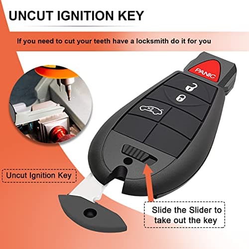 SaverRemotes 4 Button Key Fob Compatible for 2008-2013 Dodge Charger | Chrysler 300 | Dodge Challenger Key Fob Replacement for M3N5WY783X IYZ-C01C - Thumbnail 5