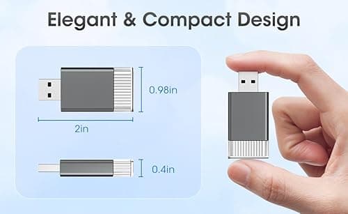2in1 Mini Wireless Carplay Adapter for Apple iPhone & Android Auto,Plug in Auto Play Wired to Wireless Small Dongle Car Adapter for Cars 2016+ Toyota/Honda/Cadillac/Ford/Chevrolet/Jeep - Thumbnail 3