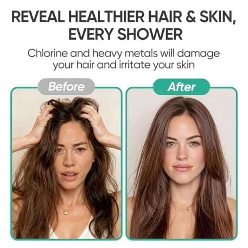 Cobbe HD HEAVY DUTY High Output Shower Filter 2 Pack – 99% REMOVAL Shower Head Filter for Hard Water, Heavy Metals, Chlorine and Harmful Substance, Improve your skin and hair - Chrome - Thumbnail 3