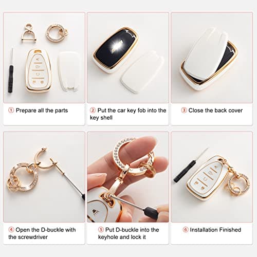 RUABIBAN Key Fob Cover Compatible with Mazda, Soft TPU Key Case Protection Shell Fit for Mazda 3 6 8 Miata MX-5 CX-3 CX-5 CX-7 CX-9 Smart Remote - Thumbnail 5