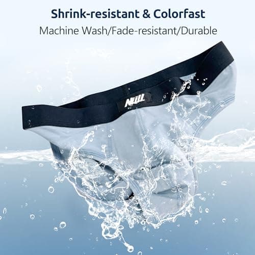 Nullktie Men's Cotton Briefs, Soft Breathable Mens Underwear, Comfort Waistband, Low Rise, 4-Pack - Thumbnail 5