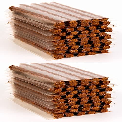 DAIFUQIHUA 100 Pcs Tire Plugs, The Strings of Tire Repair Kit, Tire Patch Plugs, Plugs to Fix A Flat, Suits Car, ATV, UTV, Motorcycle, Wheelbarrow