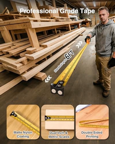 328Ft 3-in-1 Digital Laser Tape Measure Rechargeable Measuring Tool &16Ft Auto-Lock Tape Measure Movable Magnetic Hook with Area/Volume/Pythagorean, Ft/in/M/Ft+in for Construction;Woodworking;Home DIY - Thumbnail 3