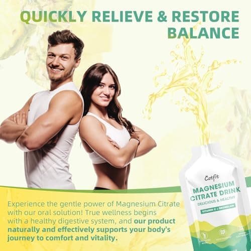 Magnesium Citrate Drink Supplement,Magnesium Drink with Bromelain,Vitamin,Zinc and Sodium for Zzz and Gut Support - Thumbnail 6