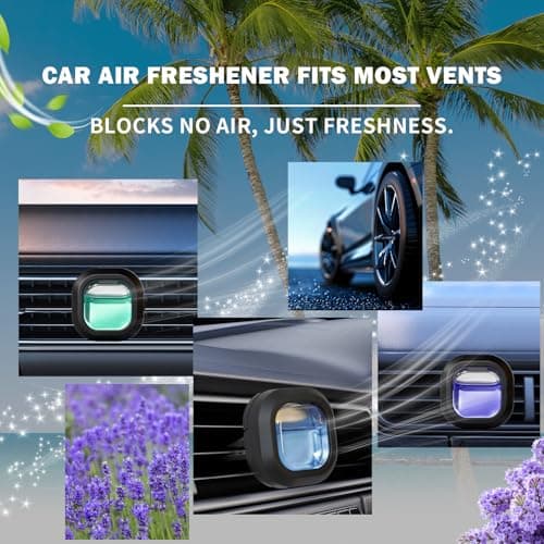 SCENTORINI Car Air Freshener Vent Clips, 3 Vent Clips &12 Refills, New Car, Lavender, Sea Breeze Scent, Auto Fresheners for Men Women, Long Lasting Automotive Air Fresheners for Car Odor Eliminator - Thumbnail 5