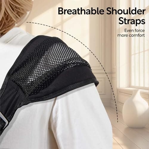 Baby Mesh Sling Carrier Toddler Carrier for Boys & Girls, Lightweight Breathable Summer Baby Wrap, Adjustable & Non-Slip Half Wrapped Baby Carrier(Mesh-Black) - Thumbnail 3