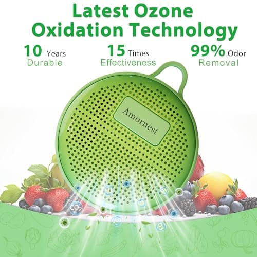 Refrigerator Deodorizer Odor Eliminator, Last for 10 Yeas Fridge Deodorizer Compact Fridge Freshener Deodorizer More Effective Than Baking Soda Bamboo Air Purifying Bags,Grass Green - Thumbnail 2