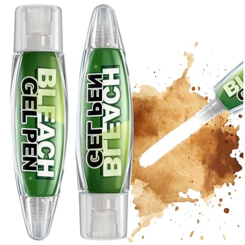 Msvvko Stain Remover Bleach Pen for Clothes 2 PACK Bleach Gel Pen Targeting Specific Stains Bathroom Cleaner, Shower, Caulk - Image 1