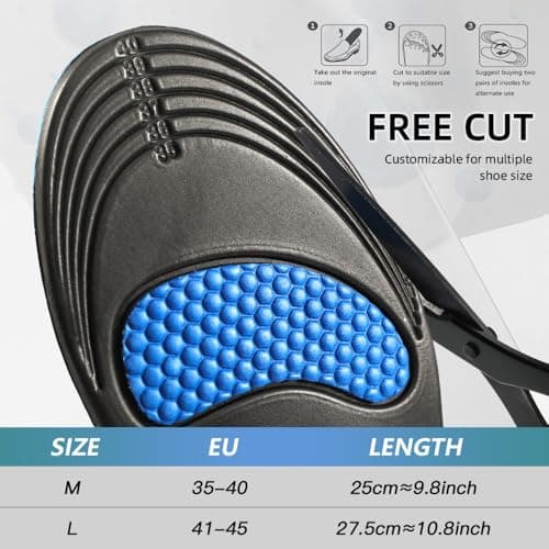 XINIFOOT High Arch Support Insoles, Orthotics Running Insoles for Arch Pain - Pronation - Metatarsalgia Pain Relief, Plantar Fasciitis Shoe Inserts for Women (Green 1 Pair) - Thumbnail 3