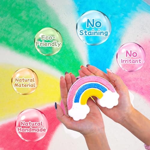 9XXL Bath Bombs Gifts Set, BusyMouth 9pc Kids Bath Bombs with Surprise Toys | Non-Toxic Bubble Bath | Birthday Gift Set for Girls & Boys Ideal Gift for Mother's Day Valentines - Thumbnail 5