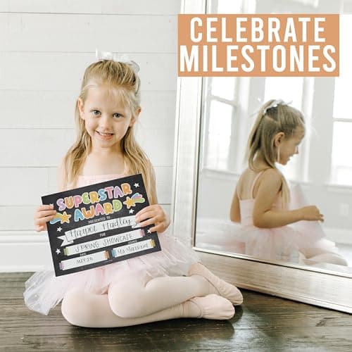 Classroom Award Certificates for Students -25 Certificate of Achievement Awards, Superstar Certificate Paper, Preschool Graduation Certificates for Kids, Kindergarten Star Student Award Honor Roll - Thumbnail 6