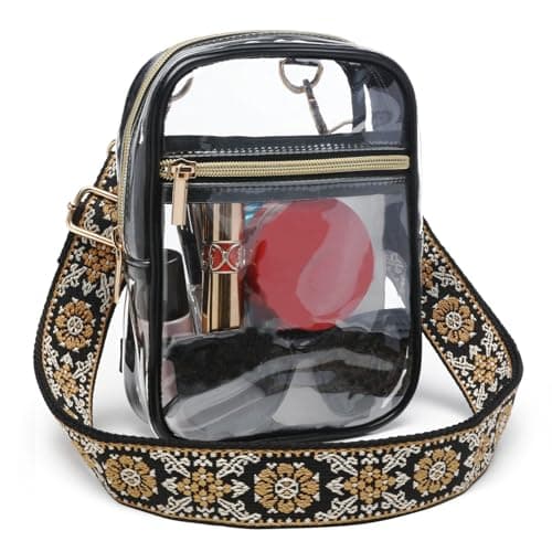 Bunnychill Stadium Approved Crossbody Purse for Women - Clear Stadium Bags for Sporting Events, Concerts - Image 1