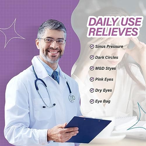 16 Packs Steam Eye Masks for Dry Eyes Self Heated Eye Mask Disposable Sleep Mask Soothing Headache Relief Dry,Hot Warm Compress for Stress Relief Relief Eye Fatigue, Spa Gifts - Thumbnail 3