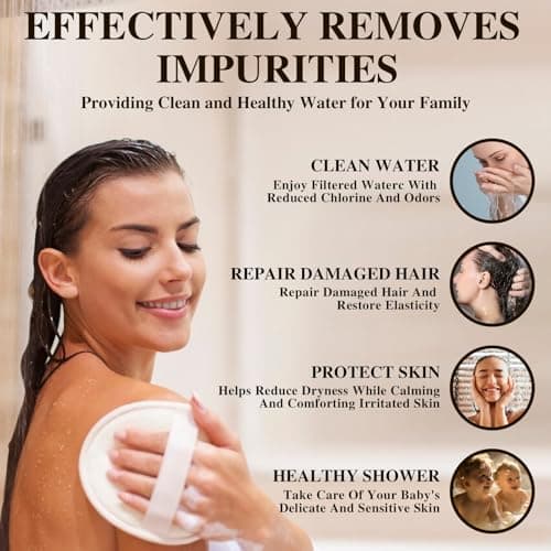 Vapralis Filtered Shower Head with 20-Stage Shower Filter,Two Replacement Filter Cartridges,Rain Shower head High Pressure for Removing Chlorine and Harmful Substances(10 Inch, Chrome Finish) - Thumbnail 4