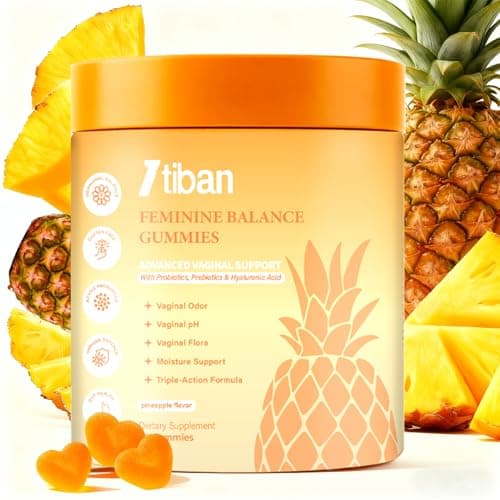 Itiban Flora+ Plus Pineapple Gummies for Women pH, Premium Feminine Balance Gummy, Vaginal Probiotics, Immune Support, Vegan, Gluten-Free, 60 Gummies 30 Servings - Image 1