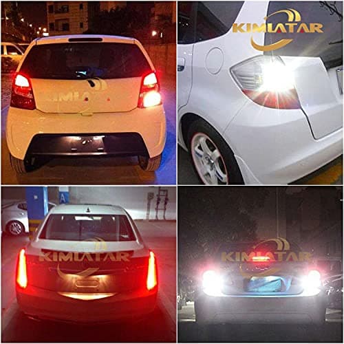 KIMLATAR 3157 LED Bulbs for Back Up Reverse Lights, CANBUS Error Free, CSP 6-SMD 300% Upgraded 6500K High Brightness 3156 LED Reverse Light Bulbs（Pack of 2） - Thumbnail 4