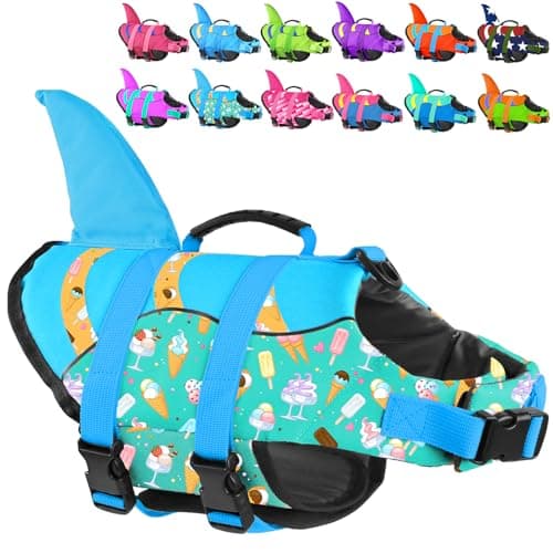 Fragralley Shark Fin Dog Life Jacket, - Image 1