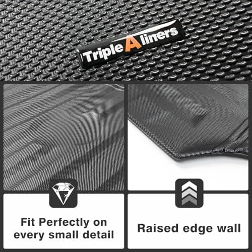 TripleAliners Truck Mat Compatible with 1999-2016 Ford Super Duty F250/F350/F450 6.8FT Accessories, Truck Bed Mat Heavy Duty Custom Fit All Weather Protection TPE Pickup Liner - Thumbnail 3