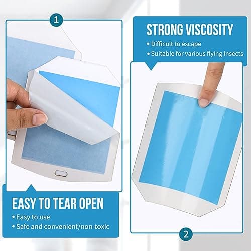 OSVDO Trap Refills, Flying Insect Trap Refill Kit NO Device - 4 Pcs Glue Cards, Each Glue Card Lasts up to 65-Day or Until Full Flying Insect Trap (4 x Refills) - Thumbnail 5