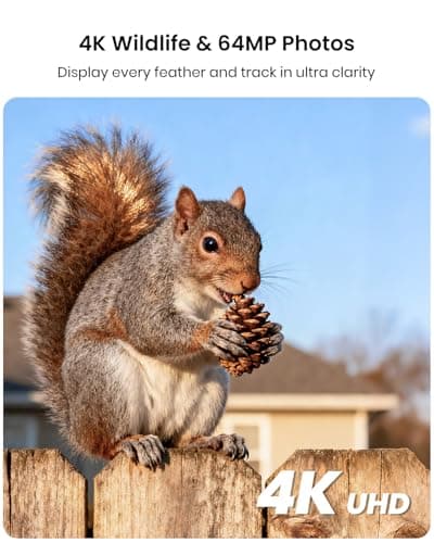 Misstech 4K UHD Solar Trail Camera for Game & Wildlife Monitoring - 0.1s Fast Activation to Record Animals, 64MP/4K Clear Night Vision, No Monthly Fee, App Control, IP66 Waterproof, 32GB SD Card - Thumbnail 3