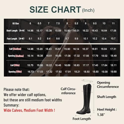 Vepose Women's Knee High Boots 956 Black Zipper Casual Weather Tall Fashion Retro Vegan Boots for Women Size 9.5(CJY956 Black 09.5) - Thumbnail 5