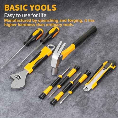 117-Piece Tool Kit with 20V Cordless Drill Mechanic Tool Set for Home & Auto Repair Toolbox Storage Case Perfect for Men, DIYers, Handymen - Thumbnail 6