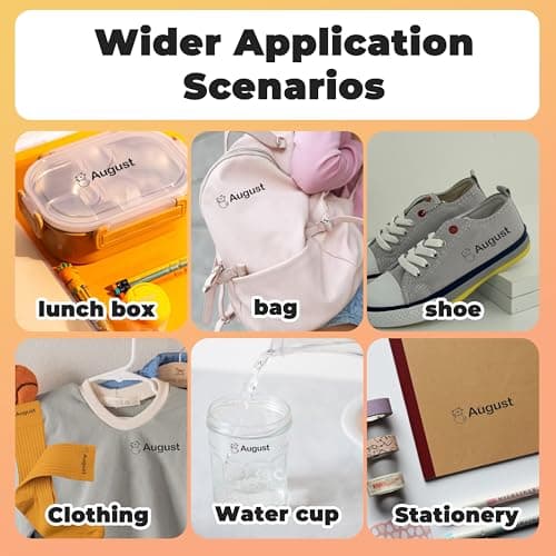 Waterproof Custom Name Stamp for Kids Clothing – Personalized Permanent Stamps for Child’s Clothes, Baby Name Label for School, Daycare & Camping – Safe, Durable & Easy to Use. - Thumbnail 5
