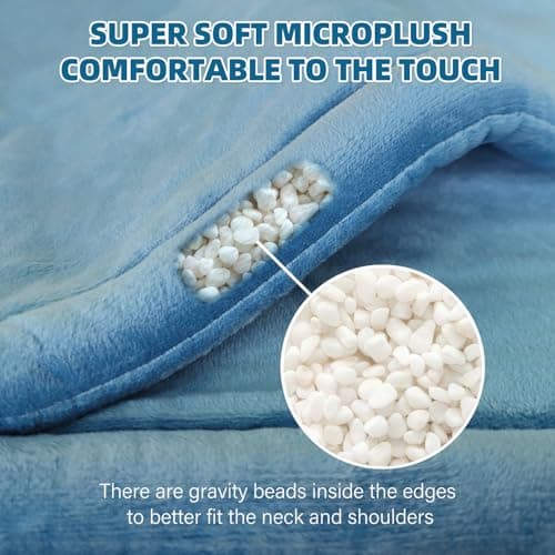 Curety Heating Pad for Neck and Shoulders, Weighted Electric Neck Heating Pad for Back Pain Relief 6 Heat Settings 4 Timers Auto Off Birthday Christmas Gifts for Women Mom Men Dad - Thumbnail 5