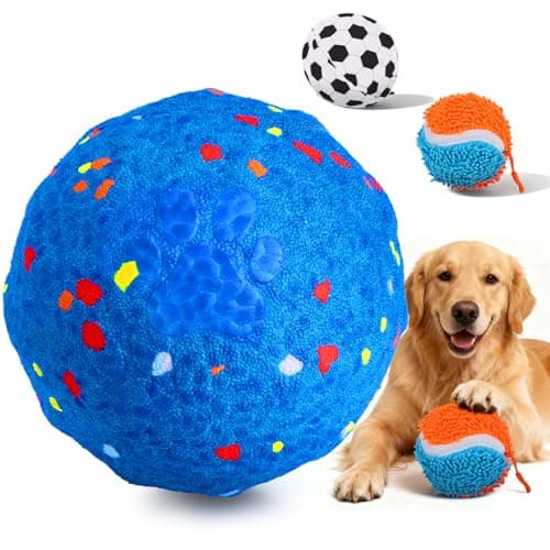 Qlfyuu Interactive Dog Ball, Stimulating Bouncing Ball with 2 Outer Covers, Pet-Safe E-TPU Material Active Rolling Toy to Keep Them Busy, Rechargeable Toy for Medium and Large Dogs - Image 1