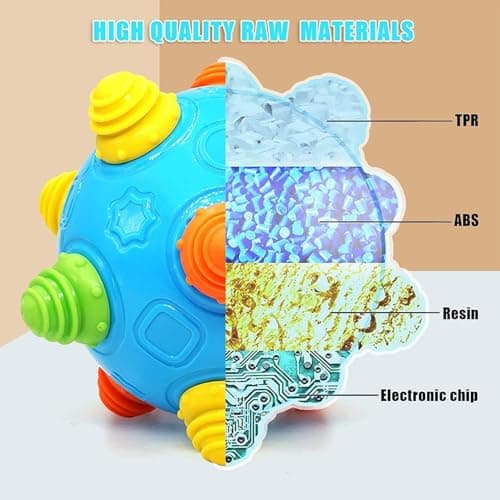 VANLINNY Crawling Baby Toy-Infant Tummy Time Toys 12-36 Mths, Interactive Toddlers Musical Ball, Bumble Ball for Babies 3-6 6-12, Sensory Toy for Development, Learning 1st Birthday Gift for Girls Boys - Thumbnail 5
