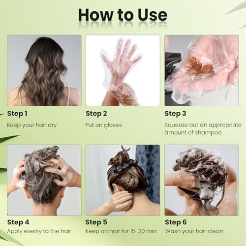 JUANCHI Chestnut Brown Hair Dye Shampoo 3 in1, Chestnut Brown Shampoo Hair Dye for Gray Coverage, Natural Hair Color for Women Men, Herbal Formula, Ammonia-free, Lasts 30 Days, 500ml (16.90 oz) - Thumbnail 3