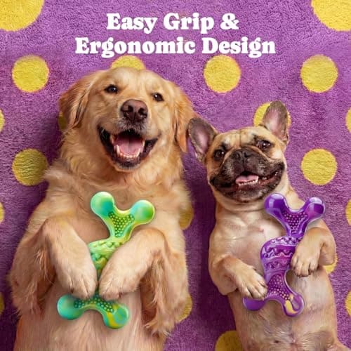 Kseroo Dog Toys for Aggressive Chewers: Larger Size, Weighing 400g, 2 Pack Tough Dog Toy for Medium & Large Dogs Weighing 20-70 lbs, Indestructible Dog Chew Toys - Thumbnail 5