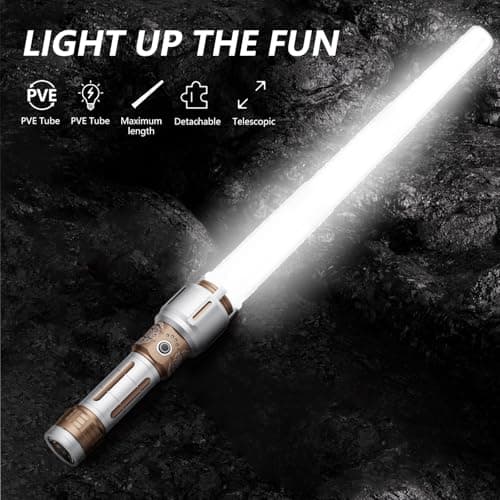 SKYFIRE 2503 LED Rechargeable Flashlights with Lightsaber, 3000 High Lumens Waterproof Zoomable Powerful Bright Flash Light for Home, Outdoor, Flash Saber Fans and Night Adventures with Ignition Lens - Thumbnail 2