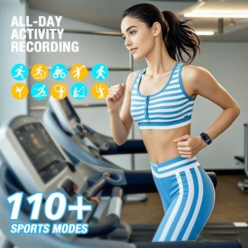 mamidomo 2.01in Smart Watch, Answer/Make Call Smart Watches for Men Women for iPhone and Android, Heart Rate, SpO2 Sleep Monitor, Pedometer, 112 Sports Modes - Thumbnail 5