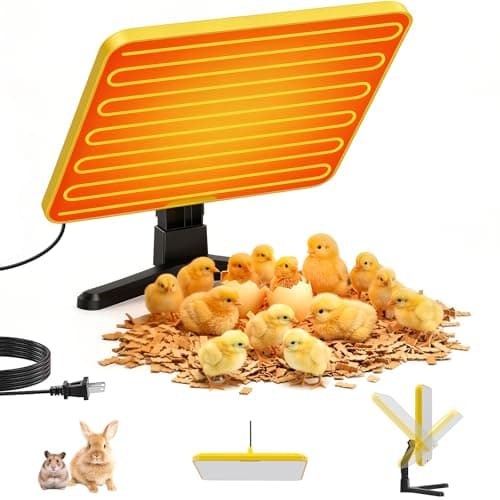 Lobeline Chick Brooder Plate - Energy Efficient Chick Heating Plate with Adjustable Height and Angle, 50-158°F Digital Temp Control for Winter Chicken Coop, Brooder Box, Ducklings - Image 1