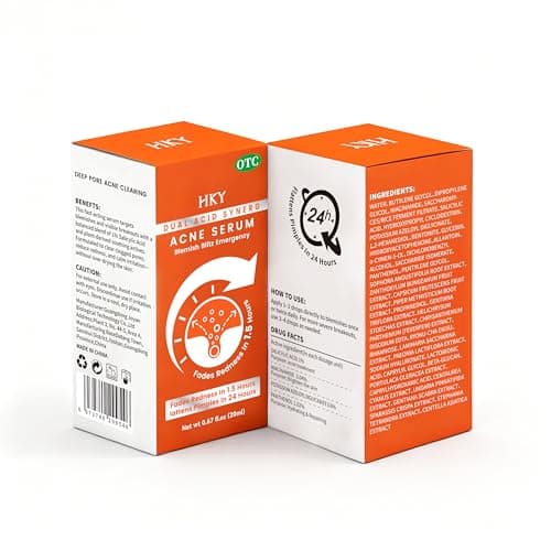 HKY Acne Serum, Salicylic Acid (BHA) + PHA + PAD, Redness Relief in 90 Mins, OTC Formula with Rice Ferment & Centella & Niacinamide, Pore Minimizer & Post-Acne Mark Treatment, Acne-Prone Skin [20ml] - Thumbnail 2
